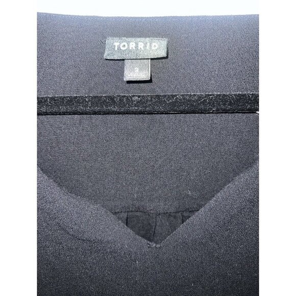 Torrid Women 3X Shirt  Top Harper Georgette Sleeveless Blouse V Neck 1E - Picture 4 of 8